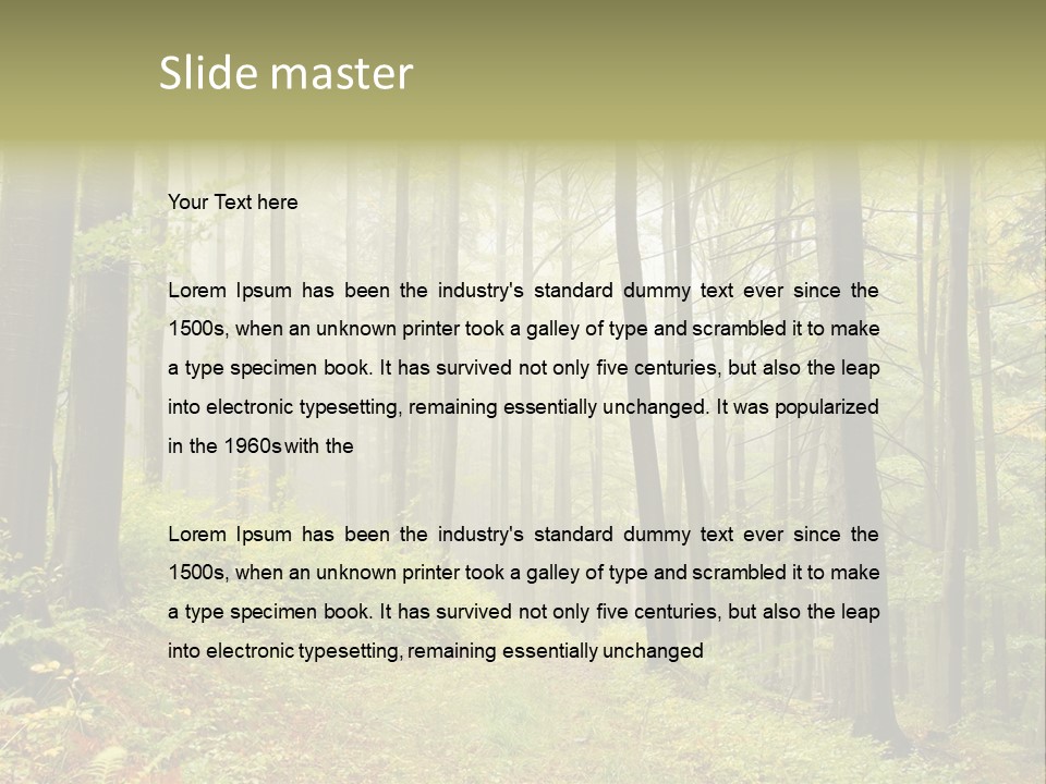 Vivid Branch Leaf PowerPoint Template
