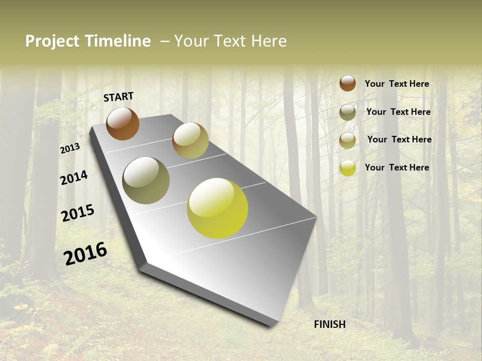 Vivid Branch Leaf PowerPoint Template