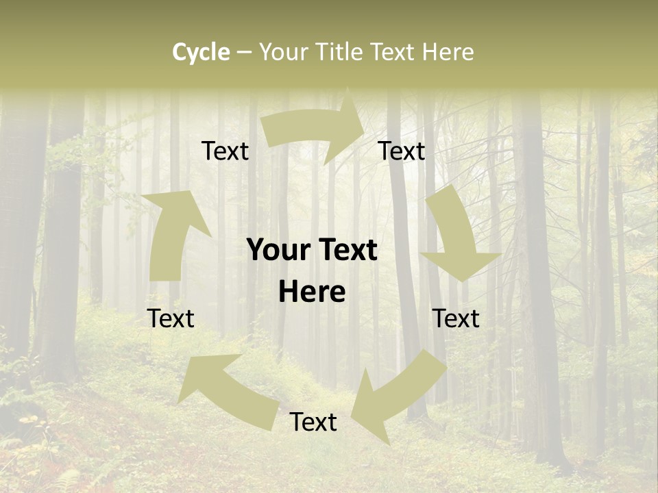 Vivid Branch Leaf PowerPoint Template