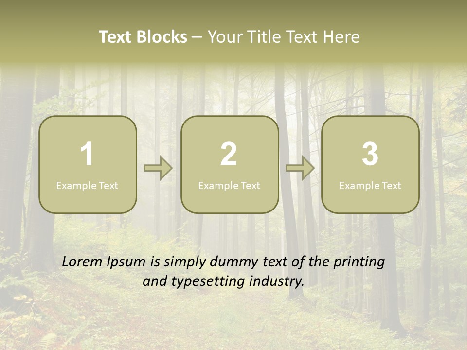 Vivid Branch Leaf PowerPoint Template