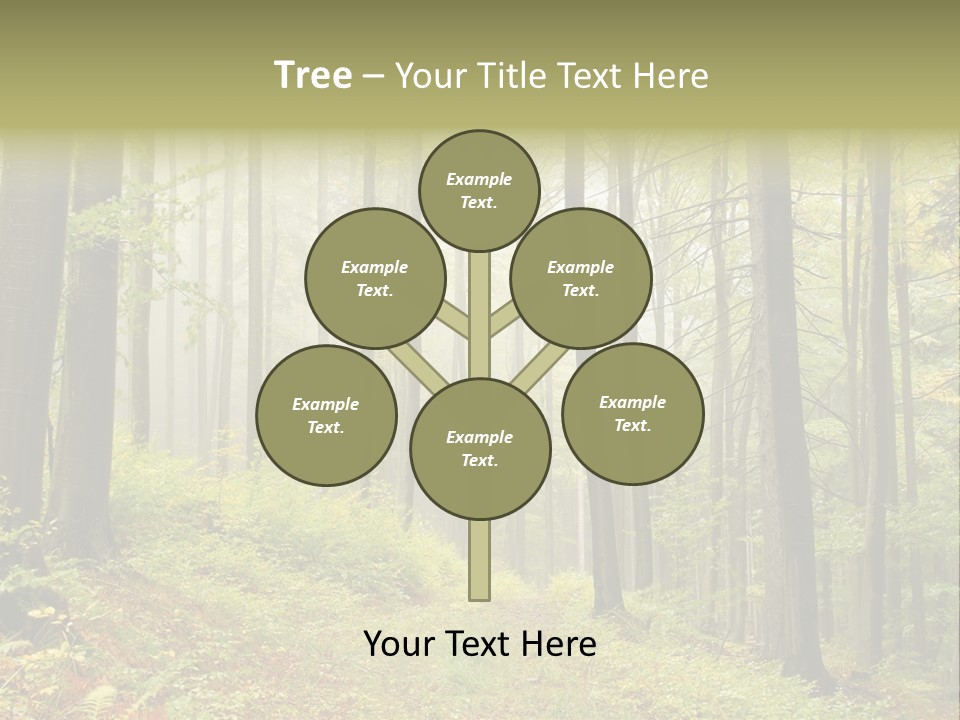 Vivid Branch Leaf PowerPoint Template