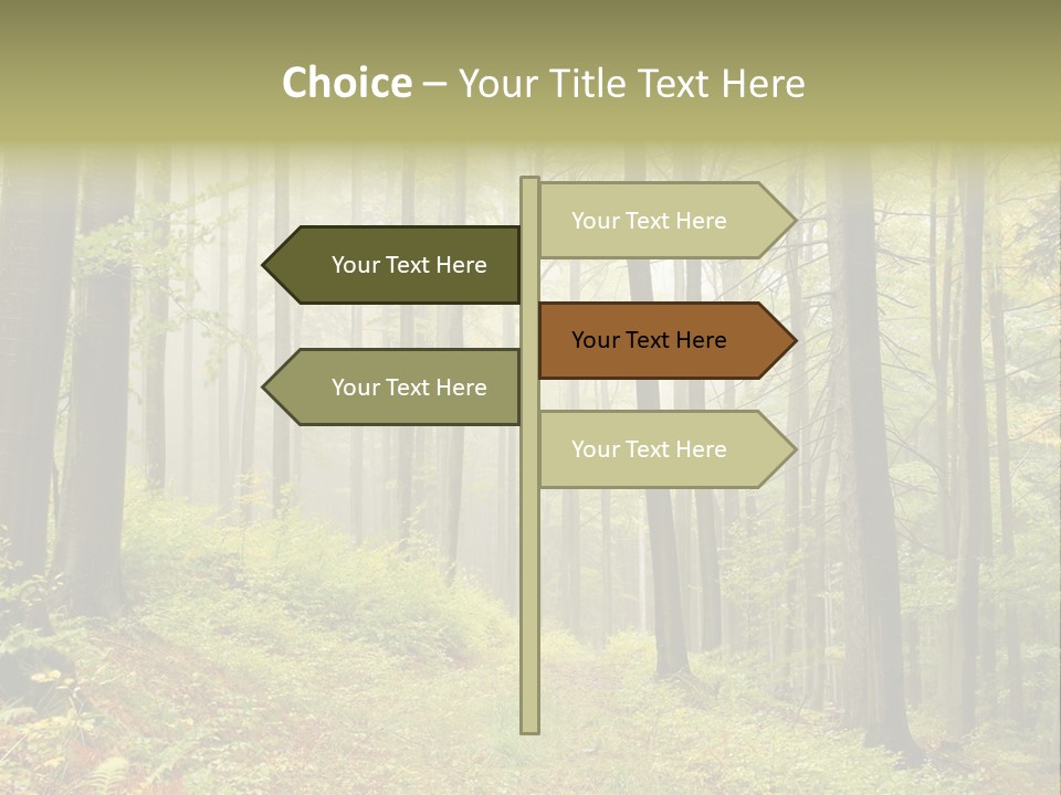 Vivid Branch Leaf PowerPoint Template