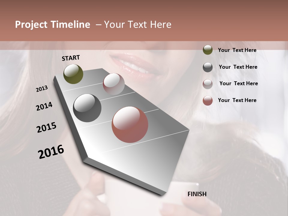 Happy Holding Hot PowerPoint Template