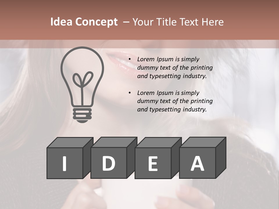 Happy Holding Hot PowerPoint Template