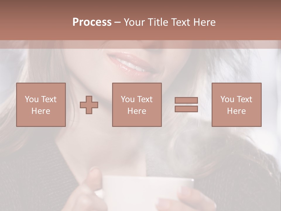 Happy Holding Hot PowerPoint Template