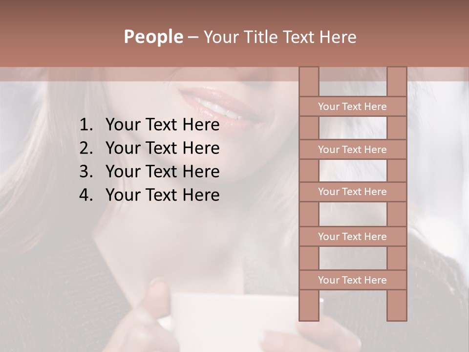 Happy Holding Hot PowerPoint Template