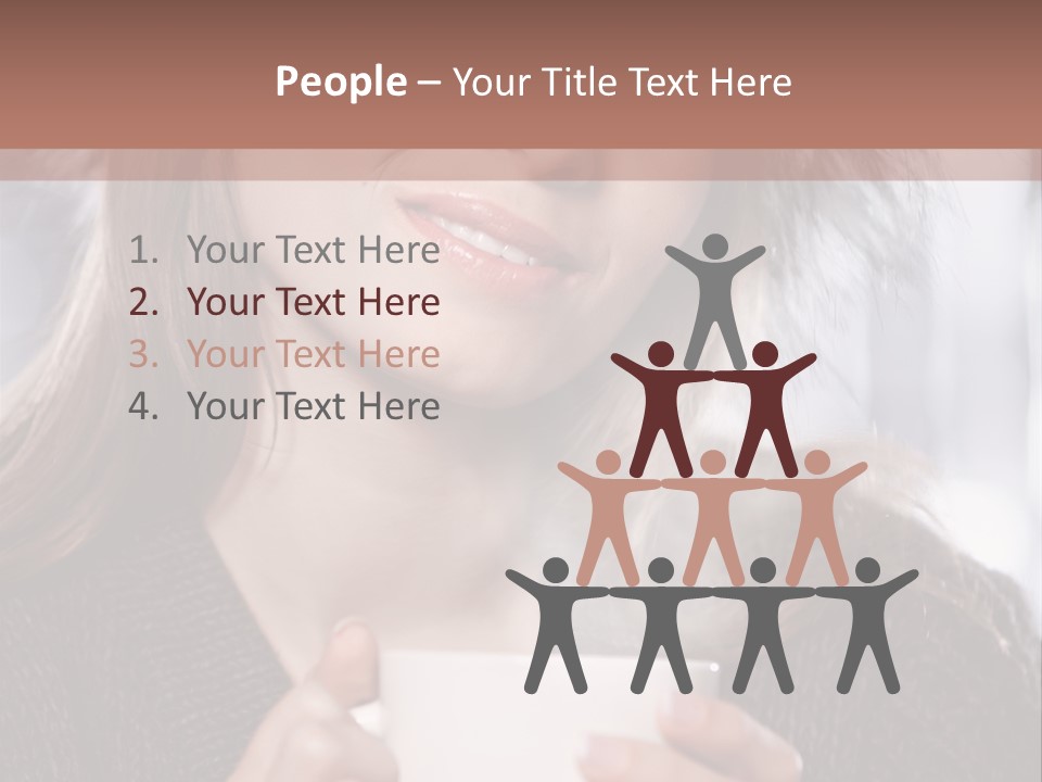 Happy Holding Hot PowerPoint Template