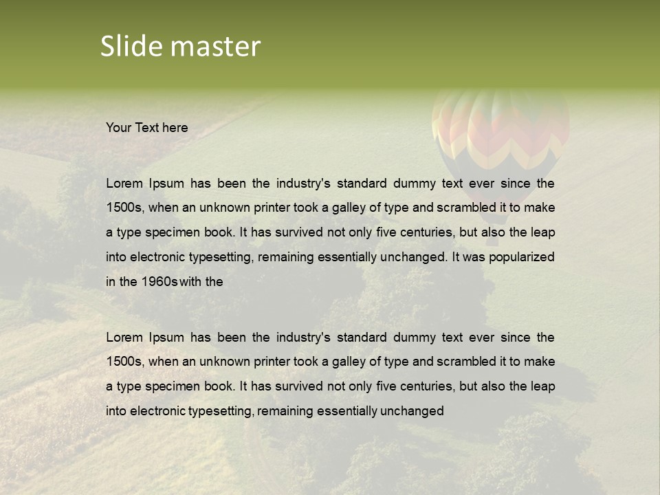 Above Sky Recreation PowerPoint Template