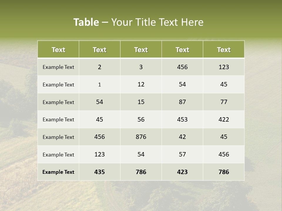 Above Sky Recreation PowerPoint Template