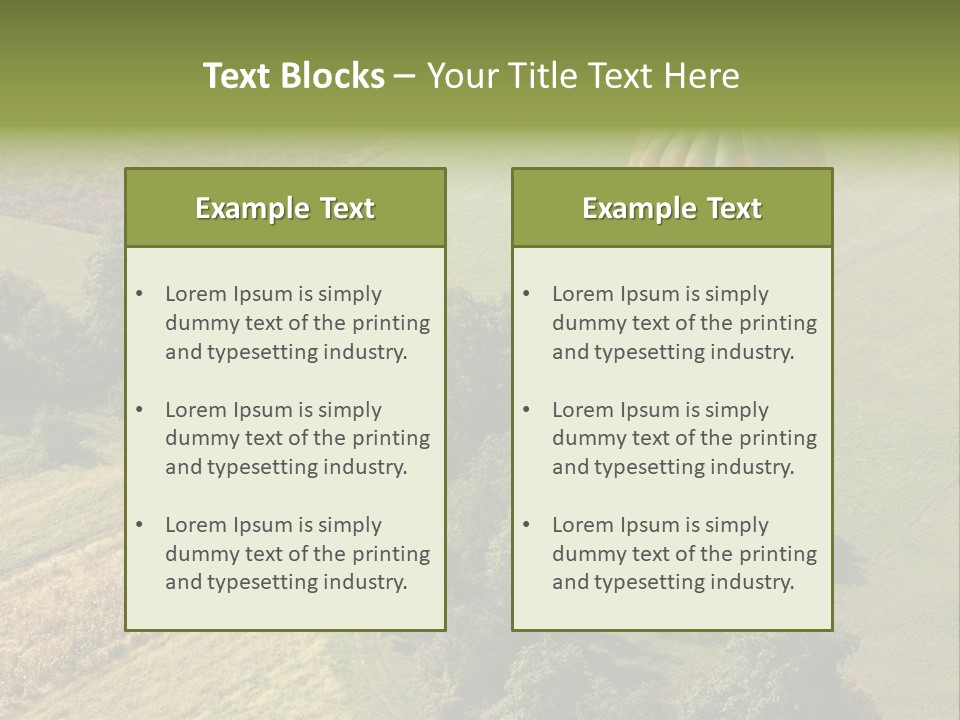 Above Sky Recreation PowerPoint Template