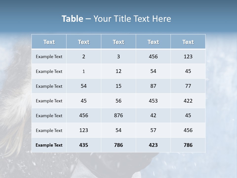 Autumn Winter Season PowerPoint Template