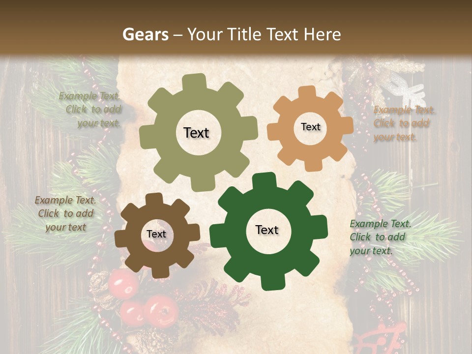 Tree Wooden Background PowerPoint Template