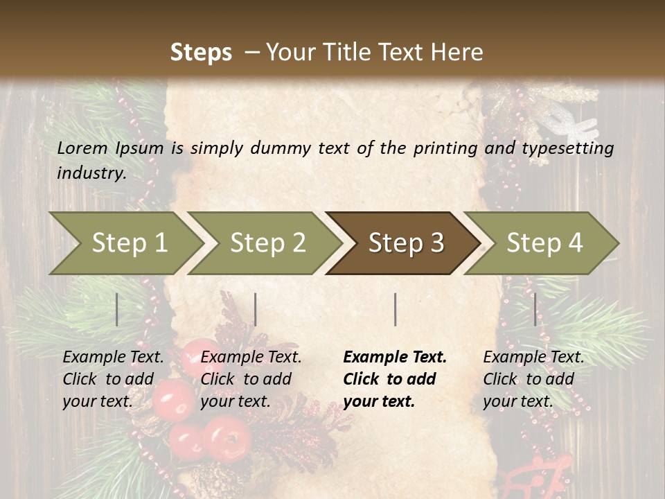 Tree Wooden Background PowerPoint Template
