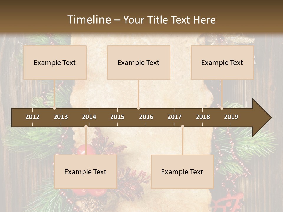 Tree Wooden Background PowerPoint Template