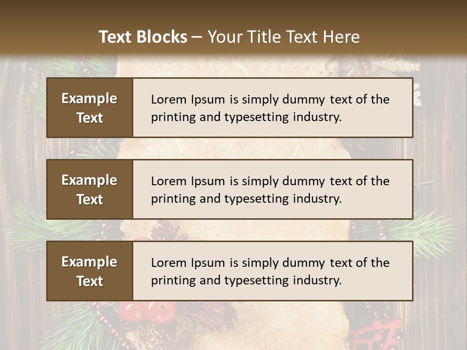 Tree Wooden Background PowerPoint Template