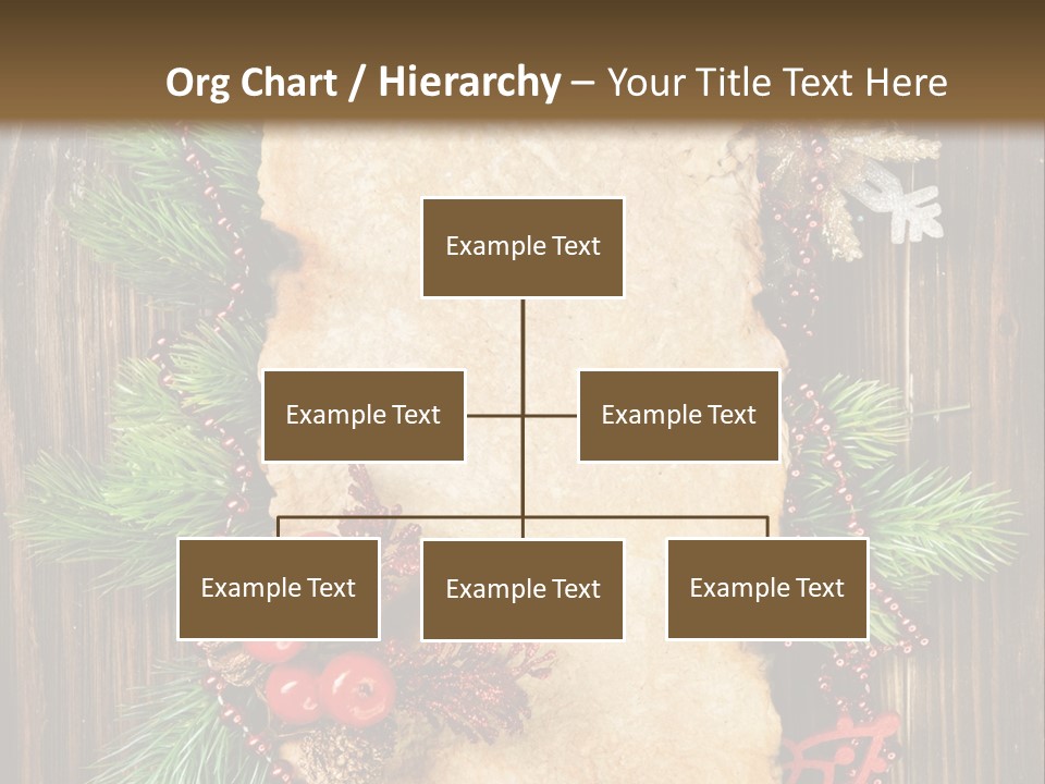 Tree Wooden Background PowerPoint Template