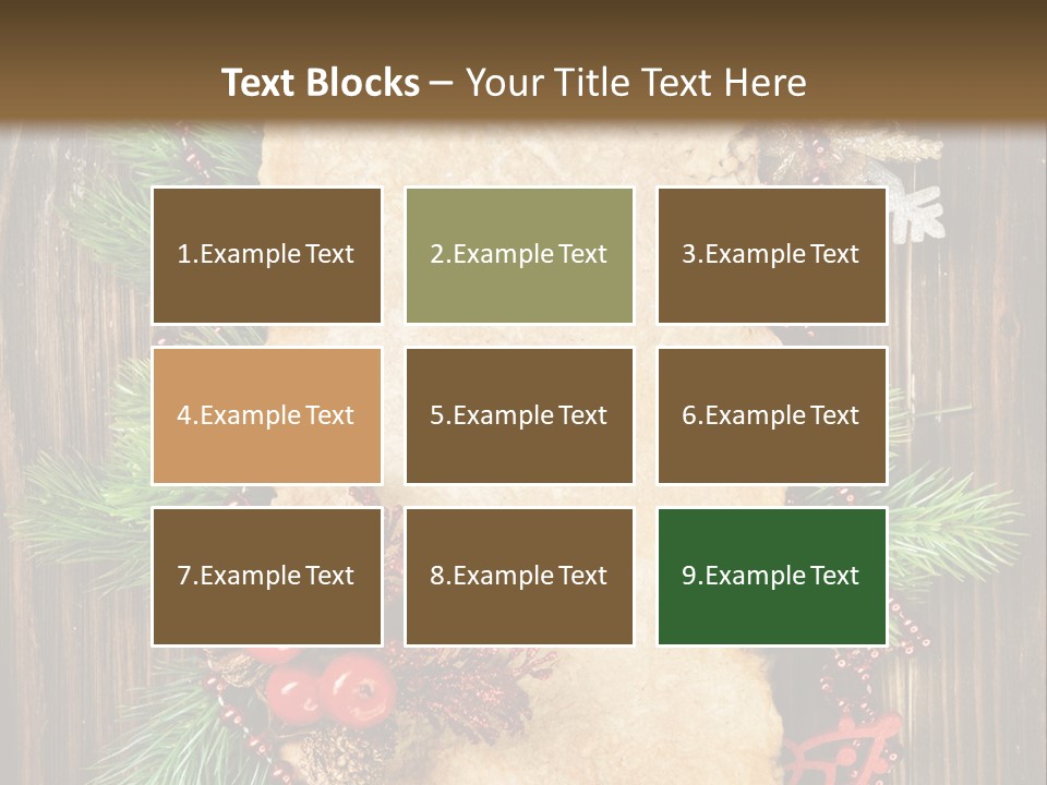 Tree Wooden Background PowerPoint Template