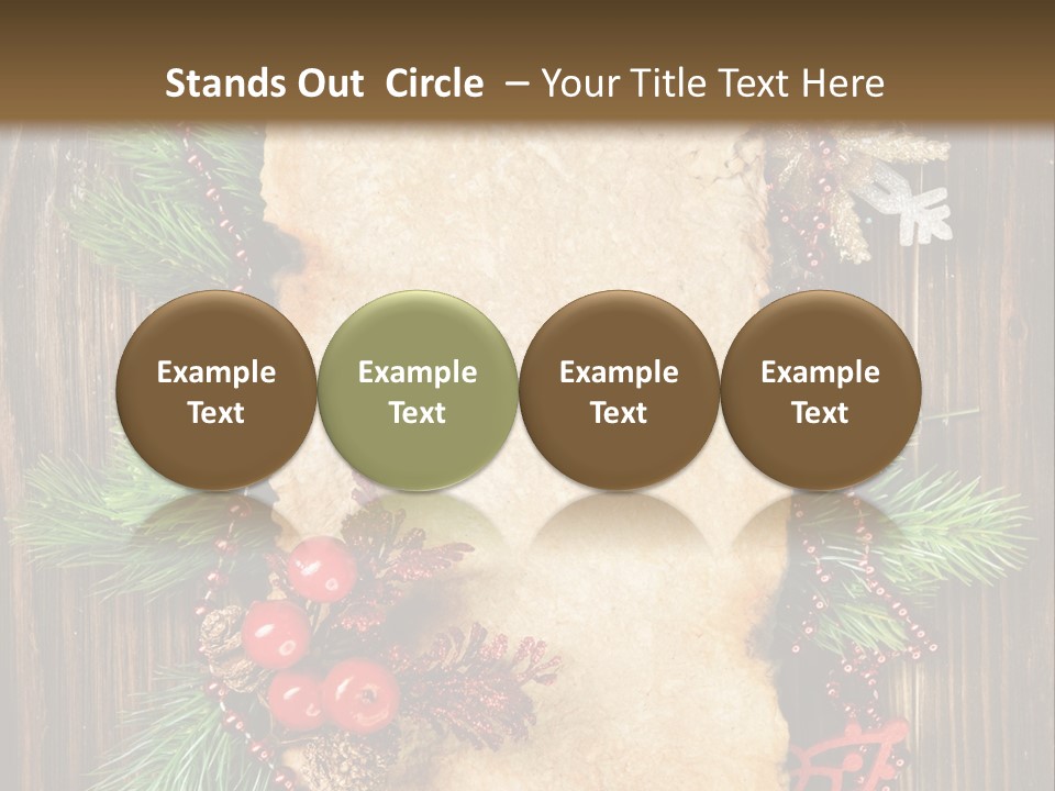 Tree Wooden Background PowerPoint Template