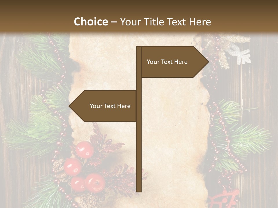 Tree Wooden Background PowerPoint Template