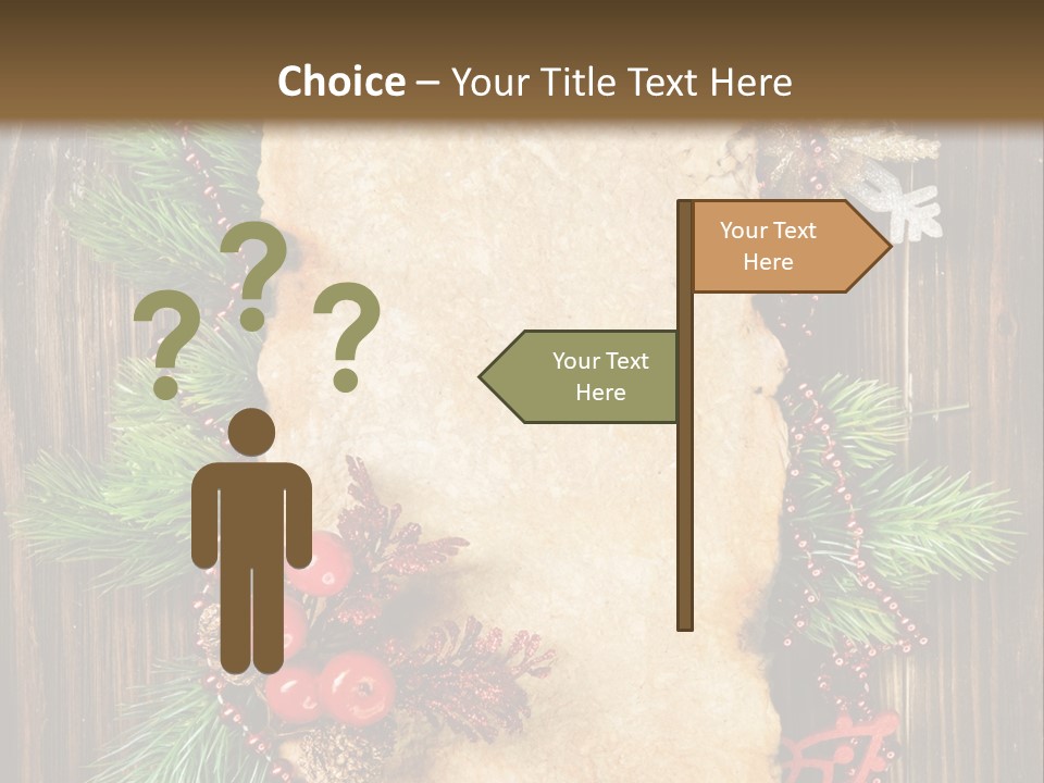 Tree Wooden Background PowerPoint Template