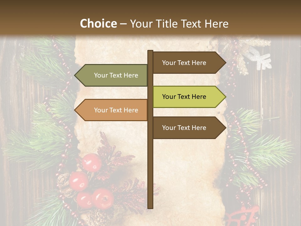 Tree Wooden Background PowerPoint Template