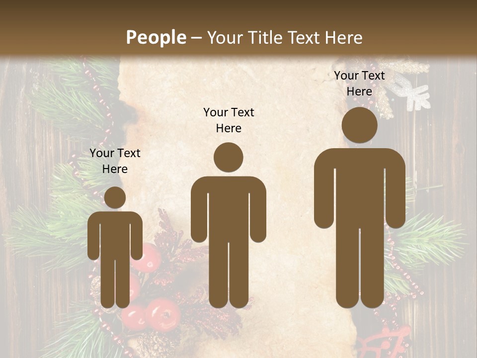 Tree Wooden Background PowerPoint Template