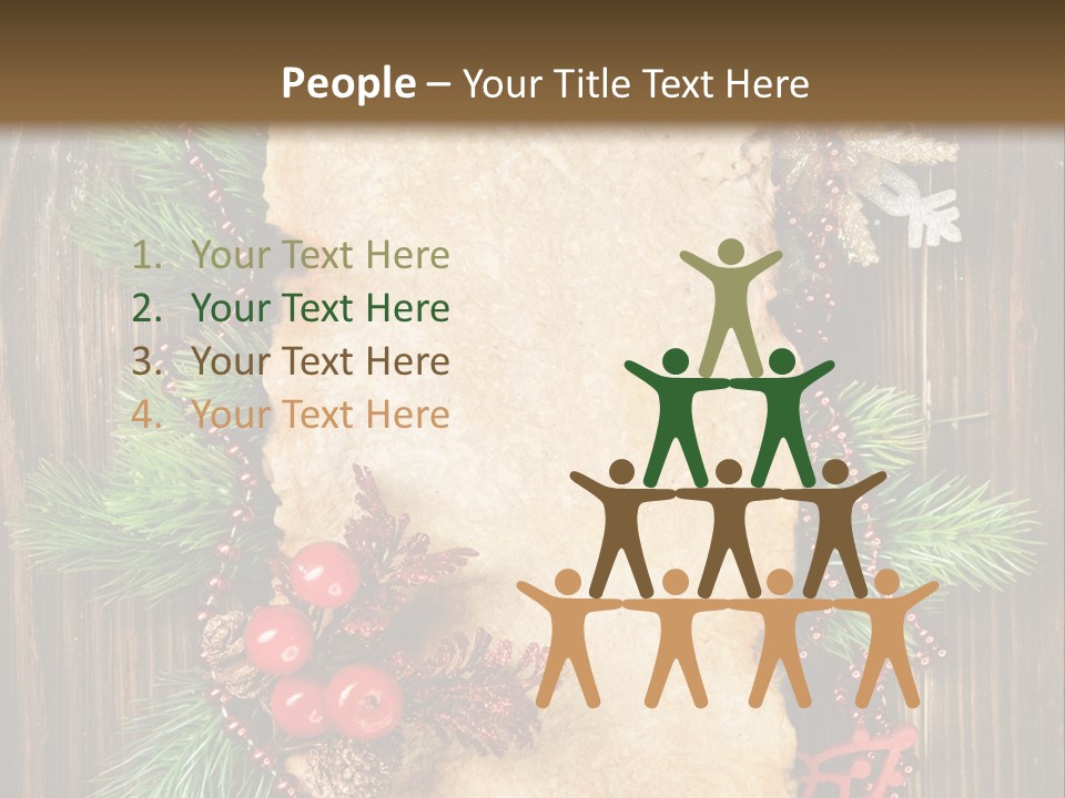 Tree Wooden Background PowerPoint Template