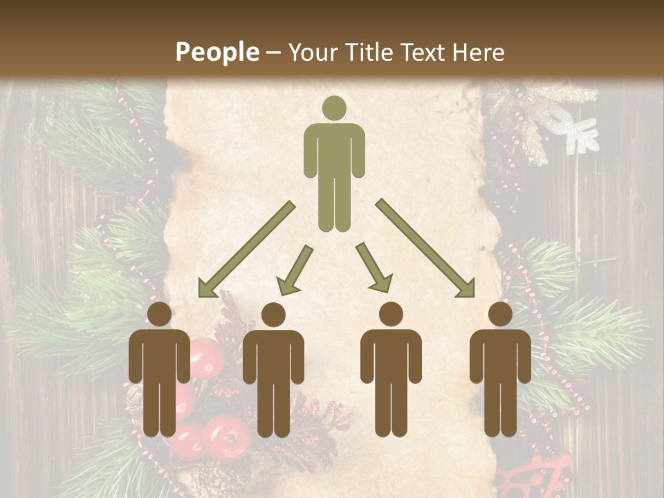 Tree Wooden Background PowerPoint Template