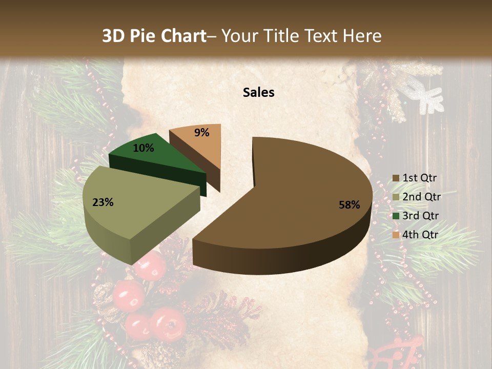 Tree Wooden Background PowerPoint Template