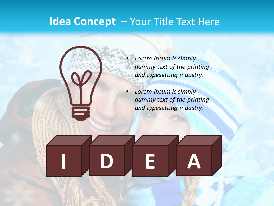 Man Celebration Holiday PowerPoint Template