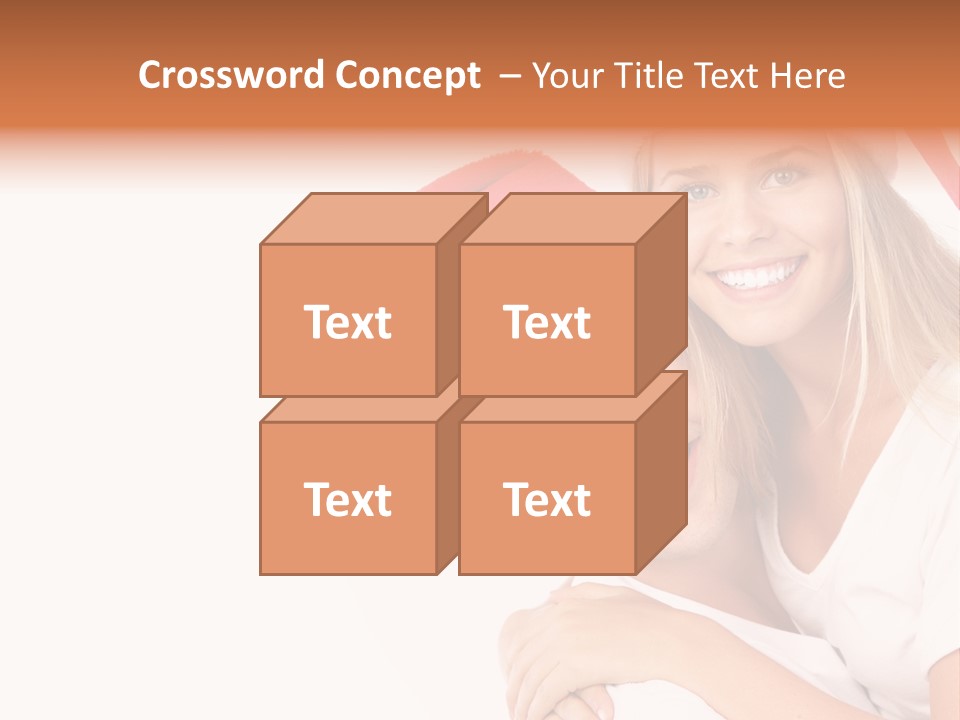 Girl Tooth Romance PowerPoint Template