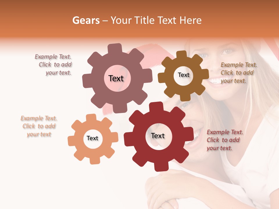 Girl Tooth Romance PowerPoint Template