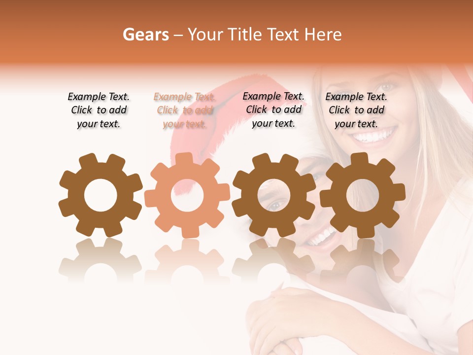 Girl Tooth Romance PowerPoint Template