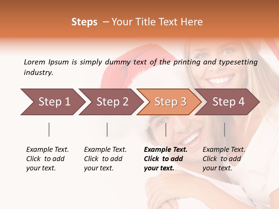 Girl Tooth Romance PowerPoint Template