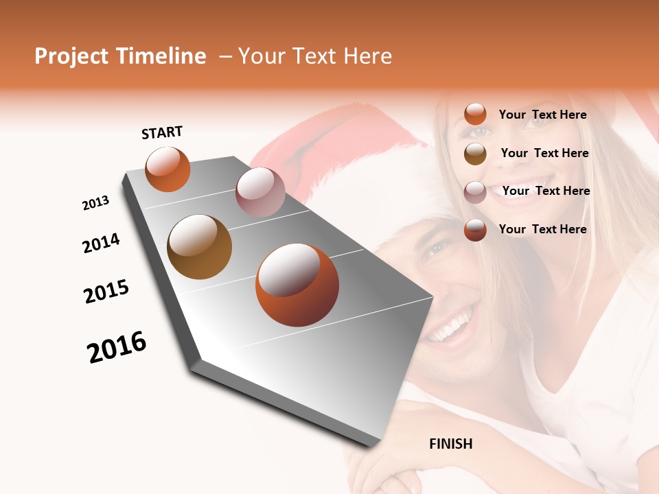 Girl Tooth Romance PowerPoint Template