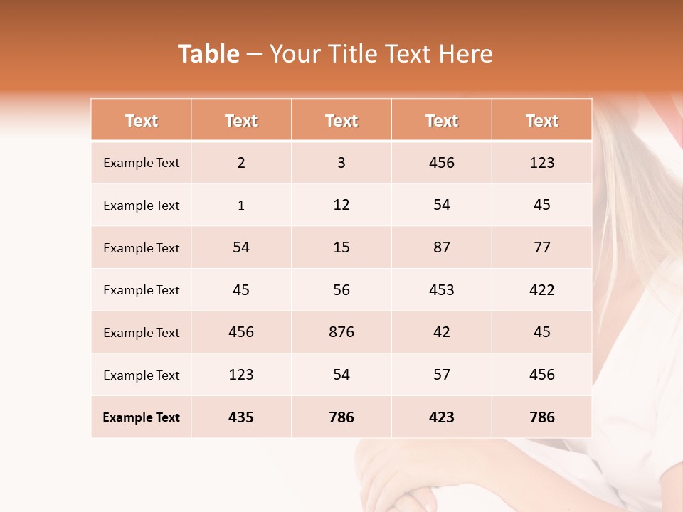 Girl Tooth Romance PowerPoint Template