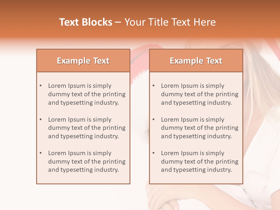 Girl Tooth Romance PowerPoint Template