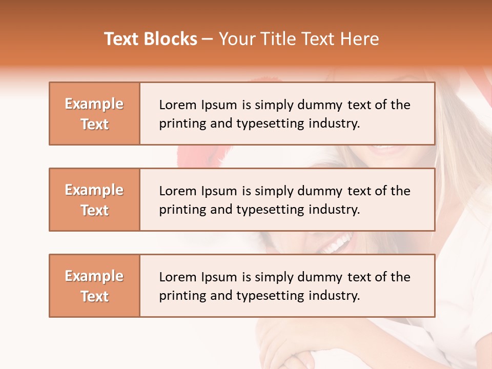 Girl Tooth Romance PowerPoint Template
