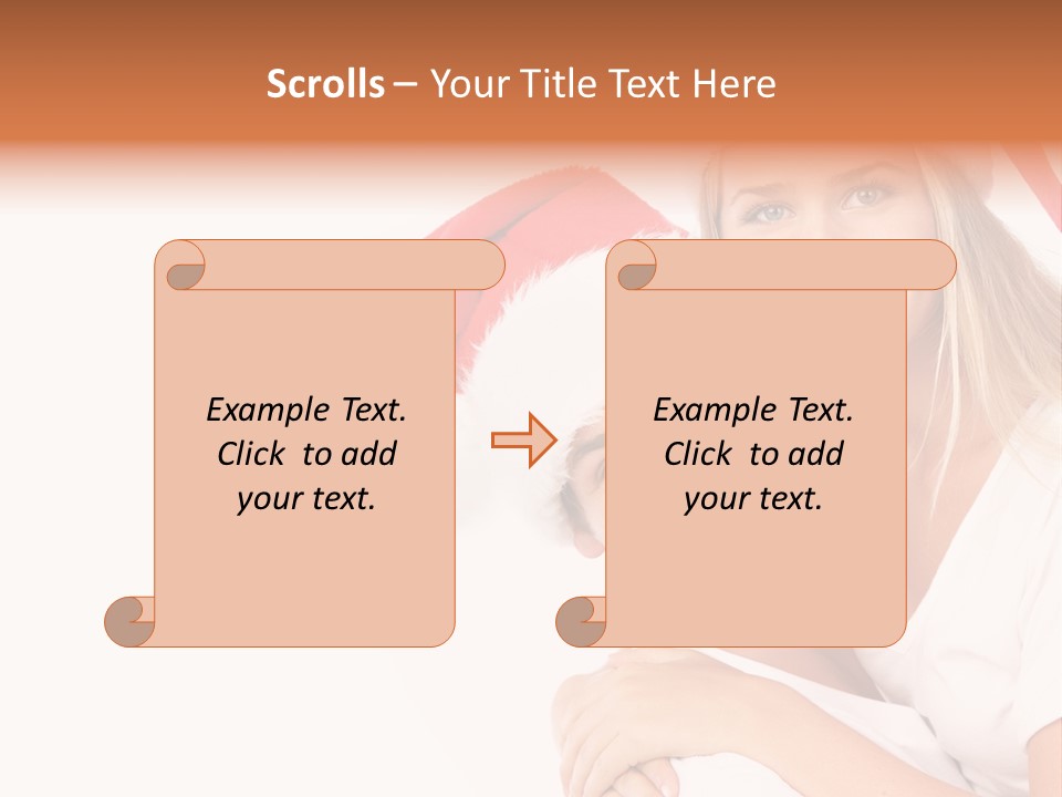 Girl Tooth Romance PowerPoint Template