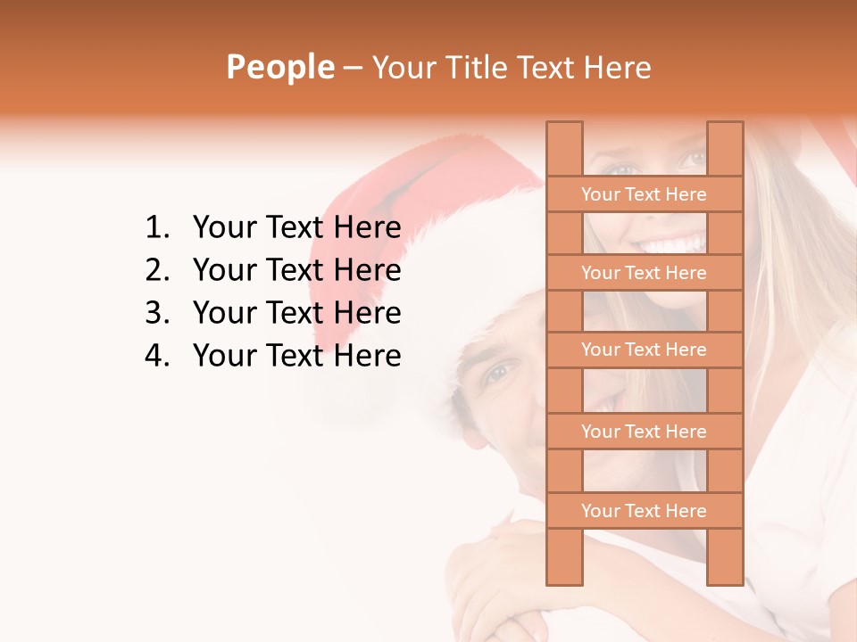 Girl Tooth Romance PowerPoint Template