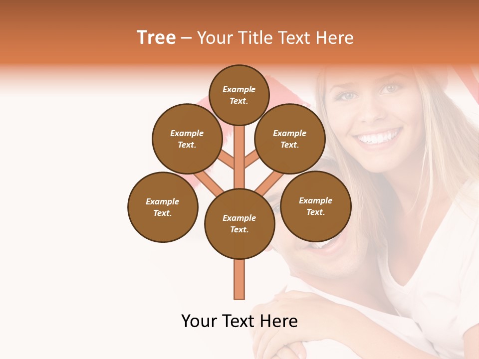 Girl Tooth Romance PowerPoint Template