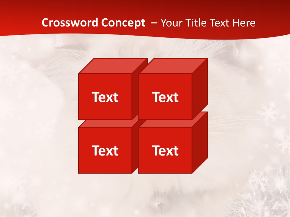 Balls Fluffy Feline PowerPoint Template