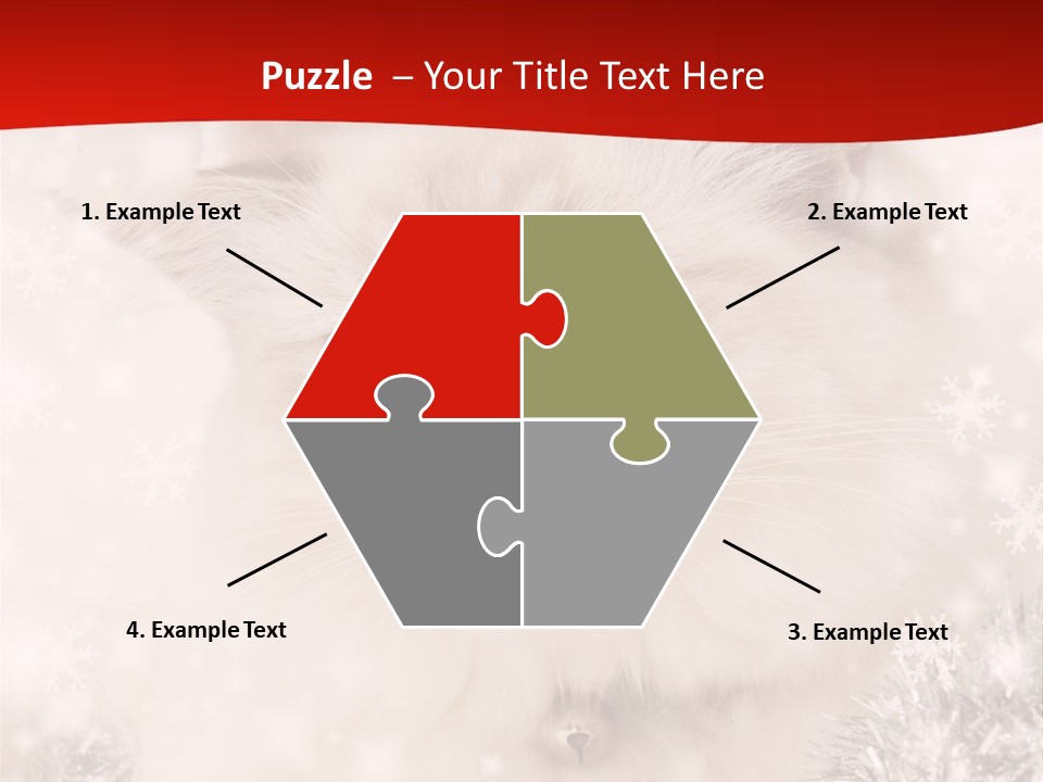 Balls Fluffy Feline PowerPoint Template