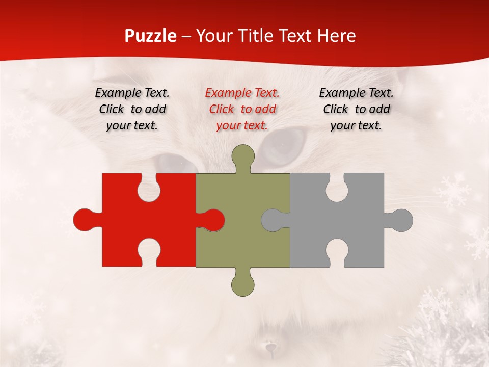 Balls Fluffy Feline PowerPoint Template