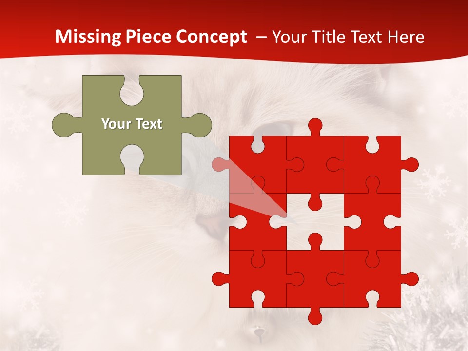 Balls Fluffy Feline PowerPoint Template