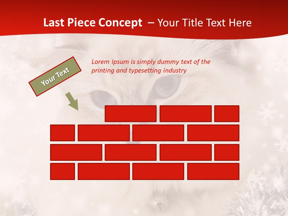 Balls Fluffy Feline PowerPoint Template