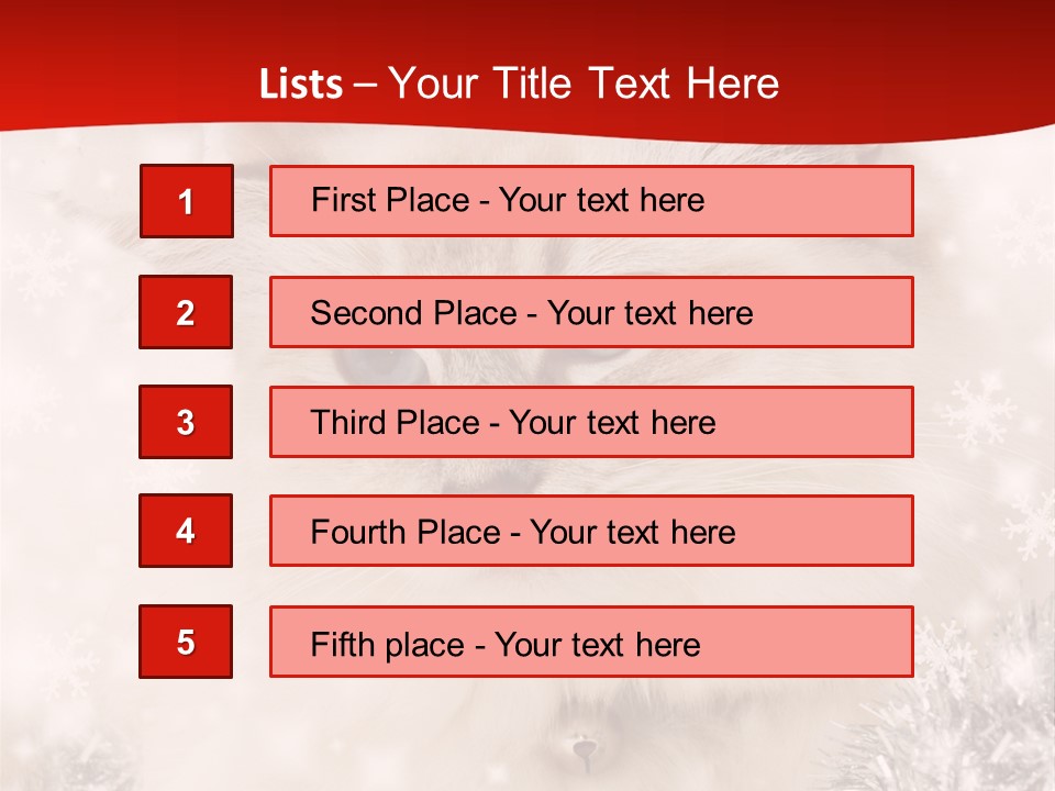 Balls Fluffy Feline PowerPoint Template