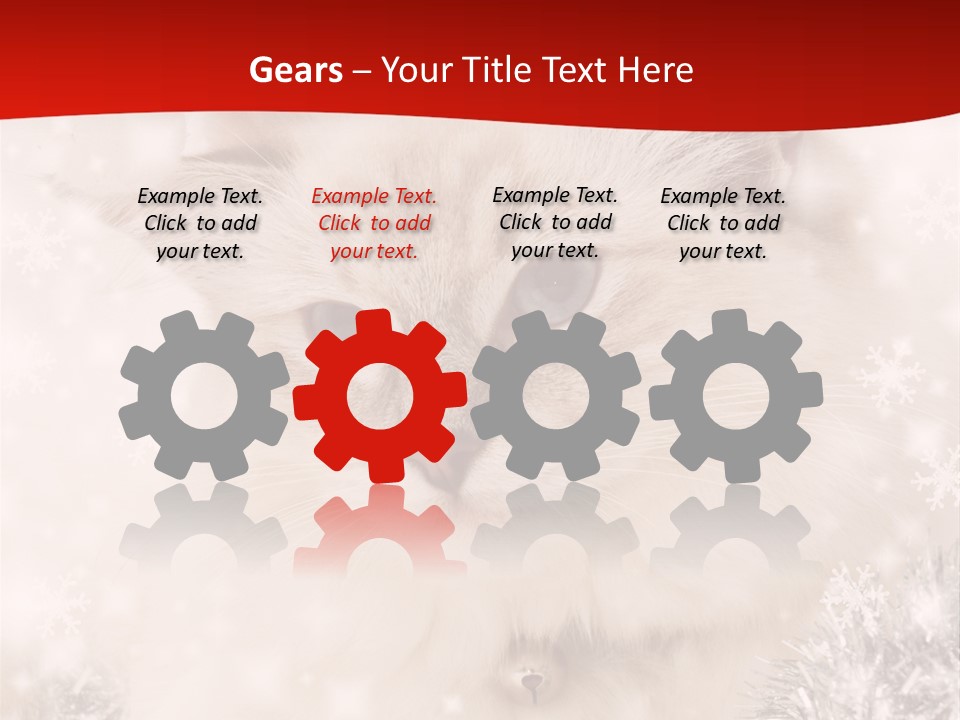 Balls Fluffy Feline PowerPoint Template