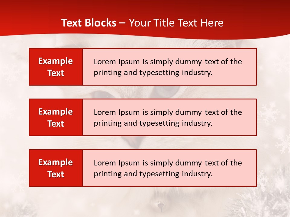 Balls Fluffy Feline PowerPoint Template