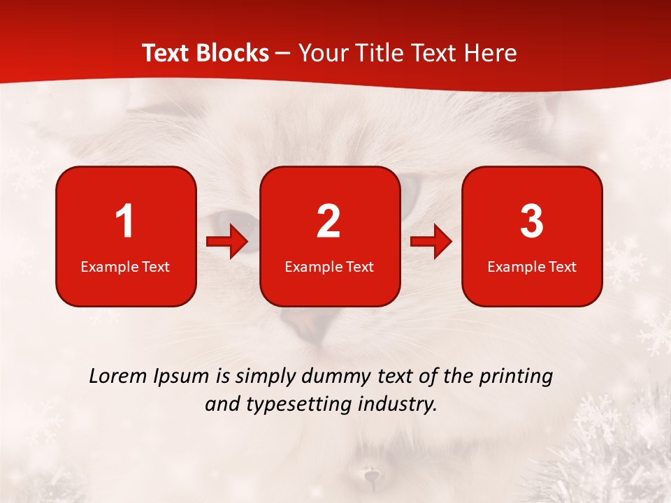 Balls Fluffy Feline PowerPoint Template